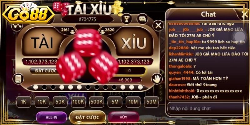 Mỗi mặt xúc xắc tương ứng với điểm riêng