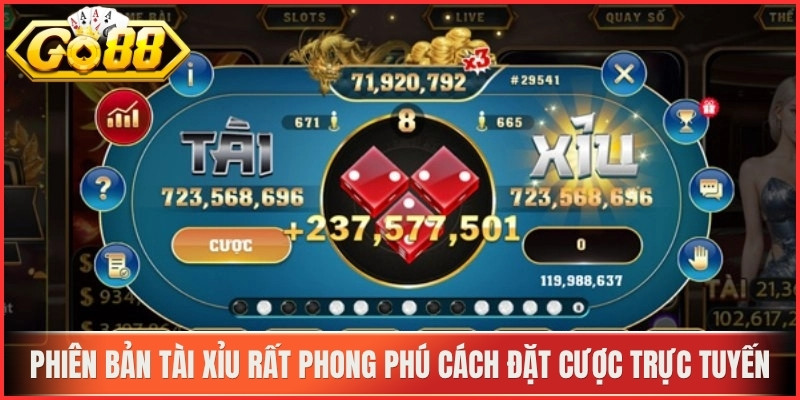 GO88 | TAI XIU GO88 | Cổng Game Tài Xỉu GO88 COM Mới Nhất 06/2026 12 Phiên bản Tài Xỉu rất phong phú cách đặt cược trực tuyến